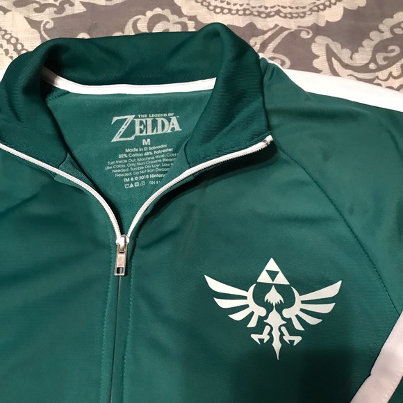Zelda Jackets & Coats Zelda Green And White Windbreaker Jacket New Poshmark